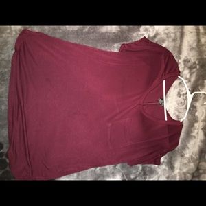 Burgendy shirt